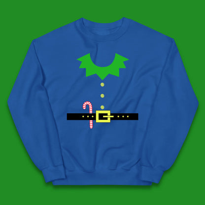 christmas elf costume christmas candy jumper