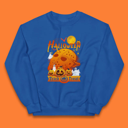 Happy Halloween Jason Voorhees Face Mask Halloween Friday The 13th Horror Movie Halloween Pumpkins Kids Jumper
