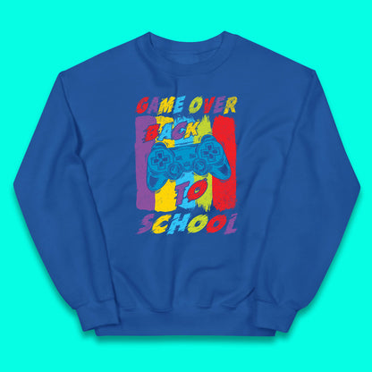 Game Over Return to the Halls of Learning Back To School Kids Study Gift Kids Jumper