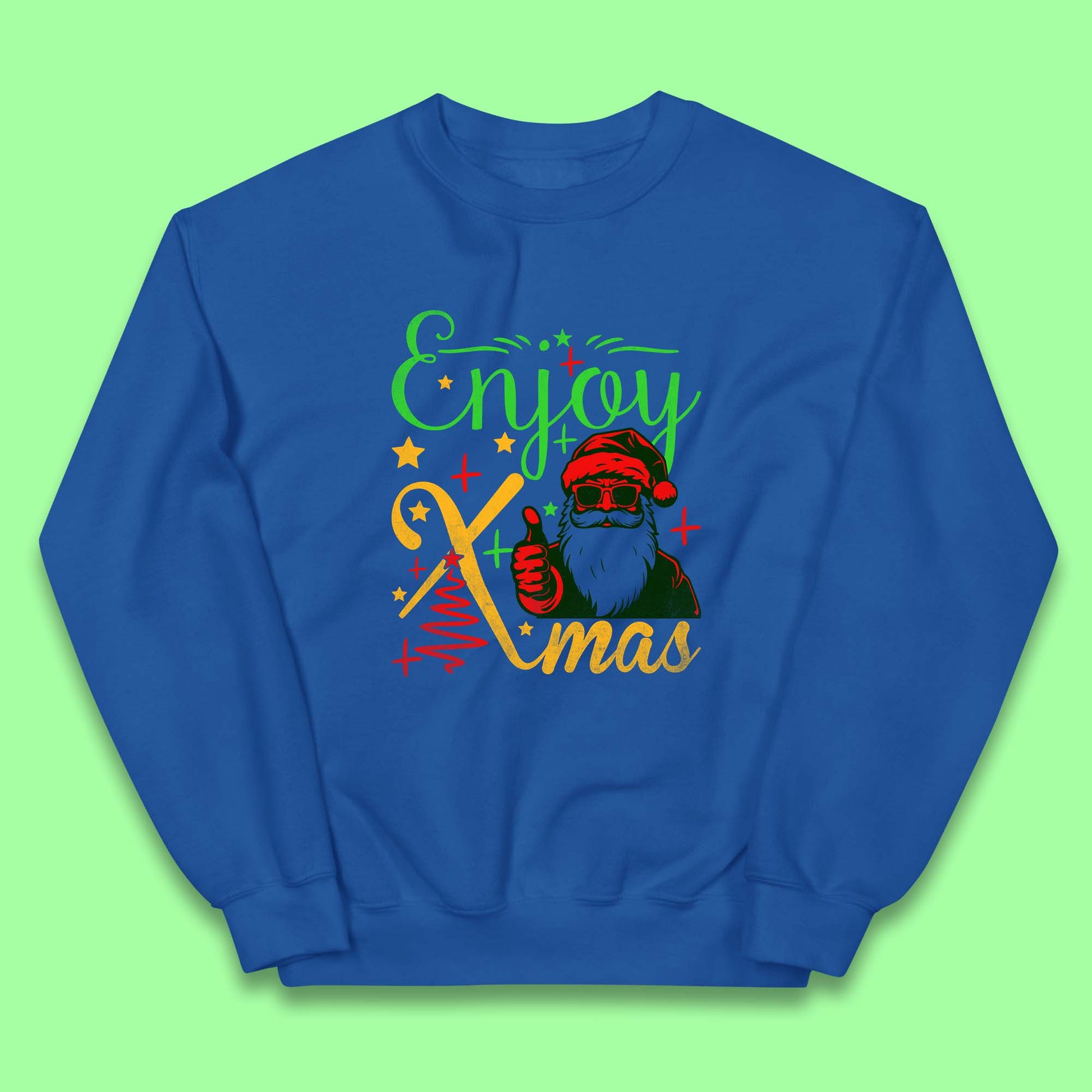 santa claus thumbs up christmas jumper