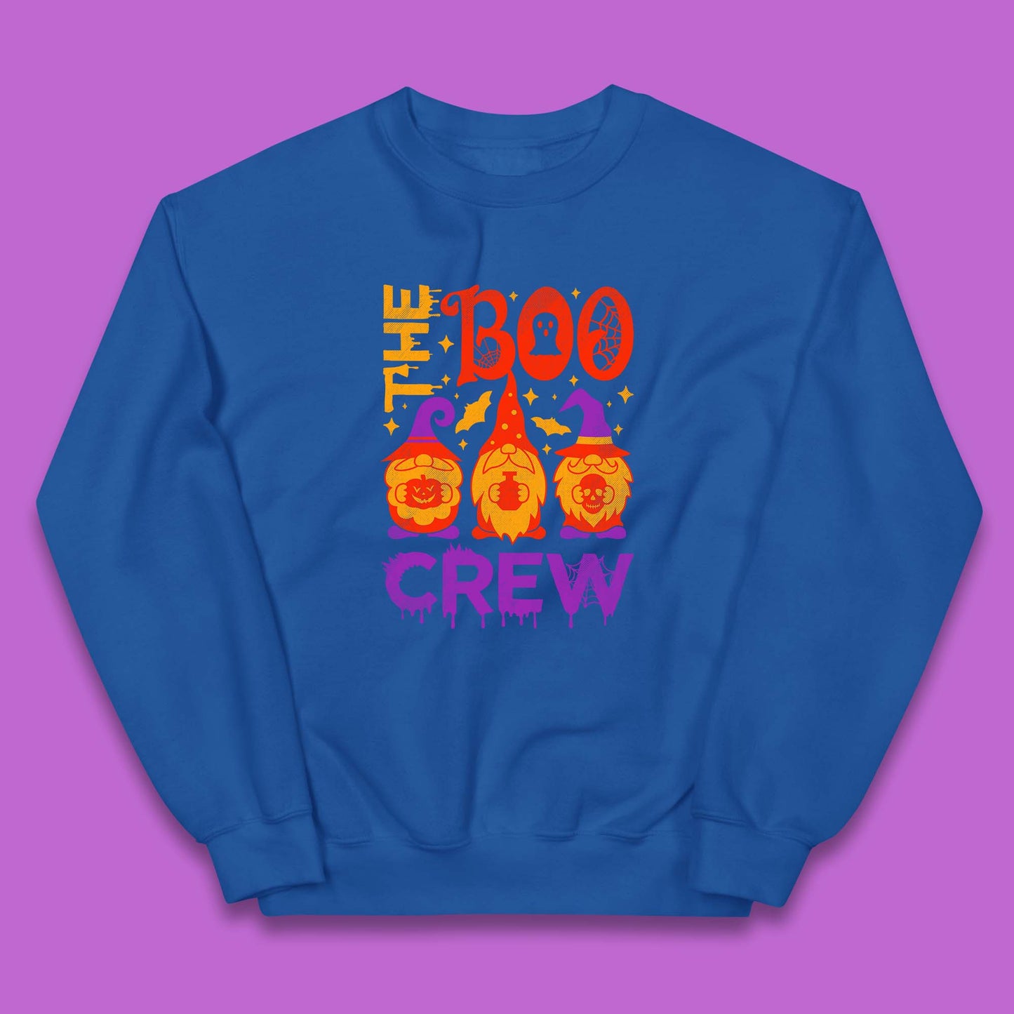 The Boo Crew Halloween Gnomes Squad Horror Scary Spooky Matching Costume Kids Jumper