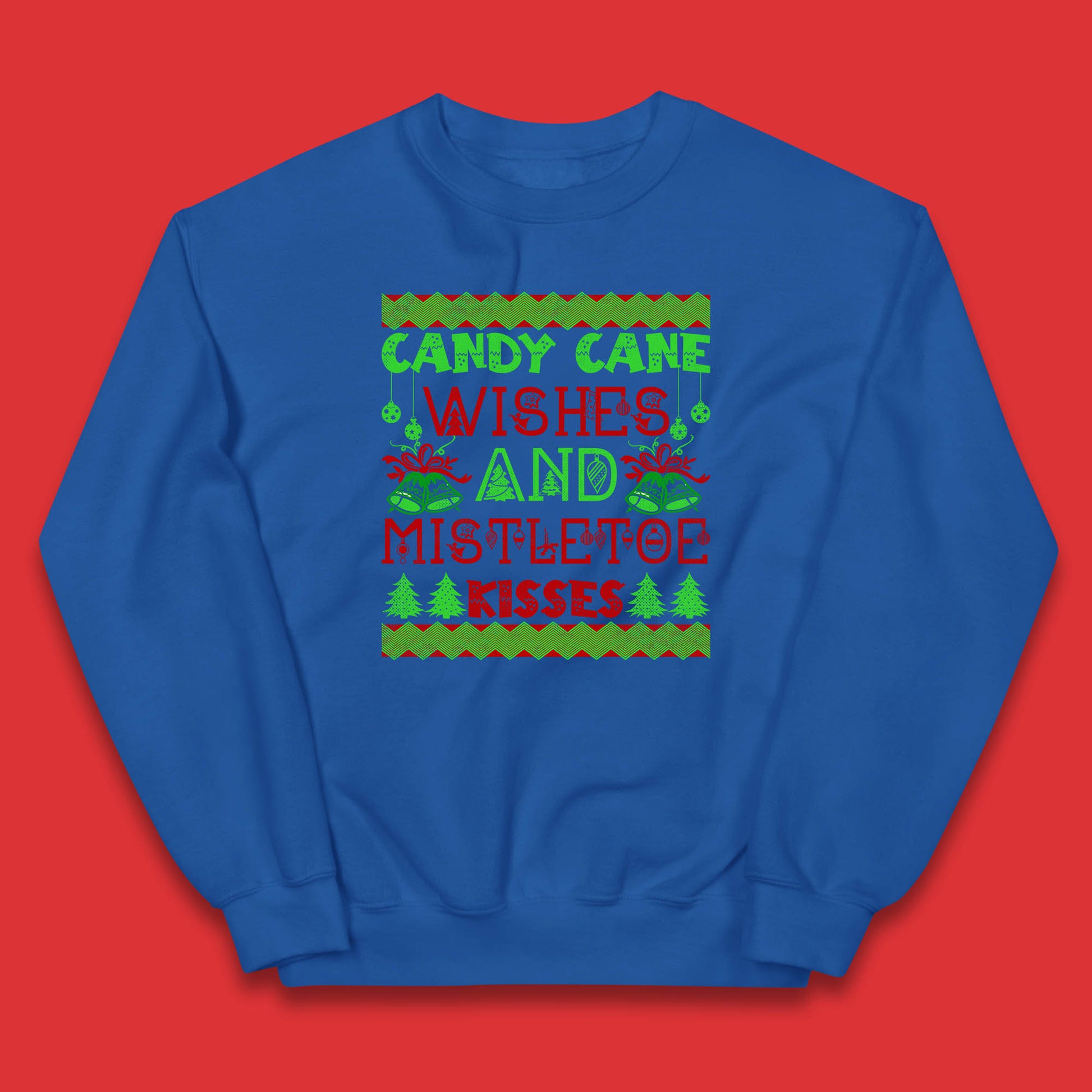 candy cane christmas jumper