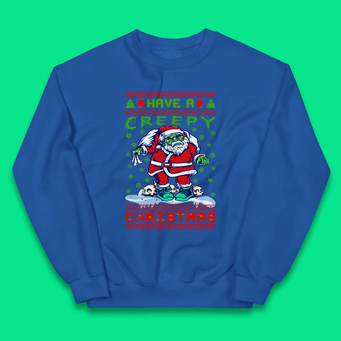 zombie santa claus jumper