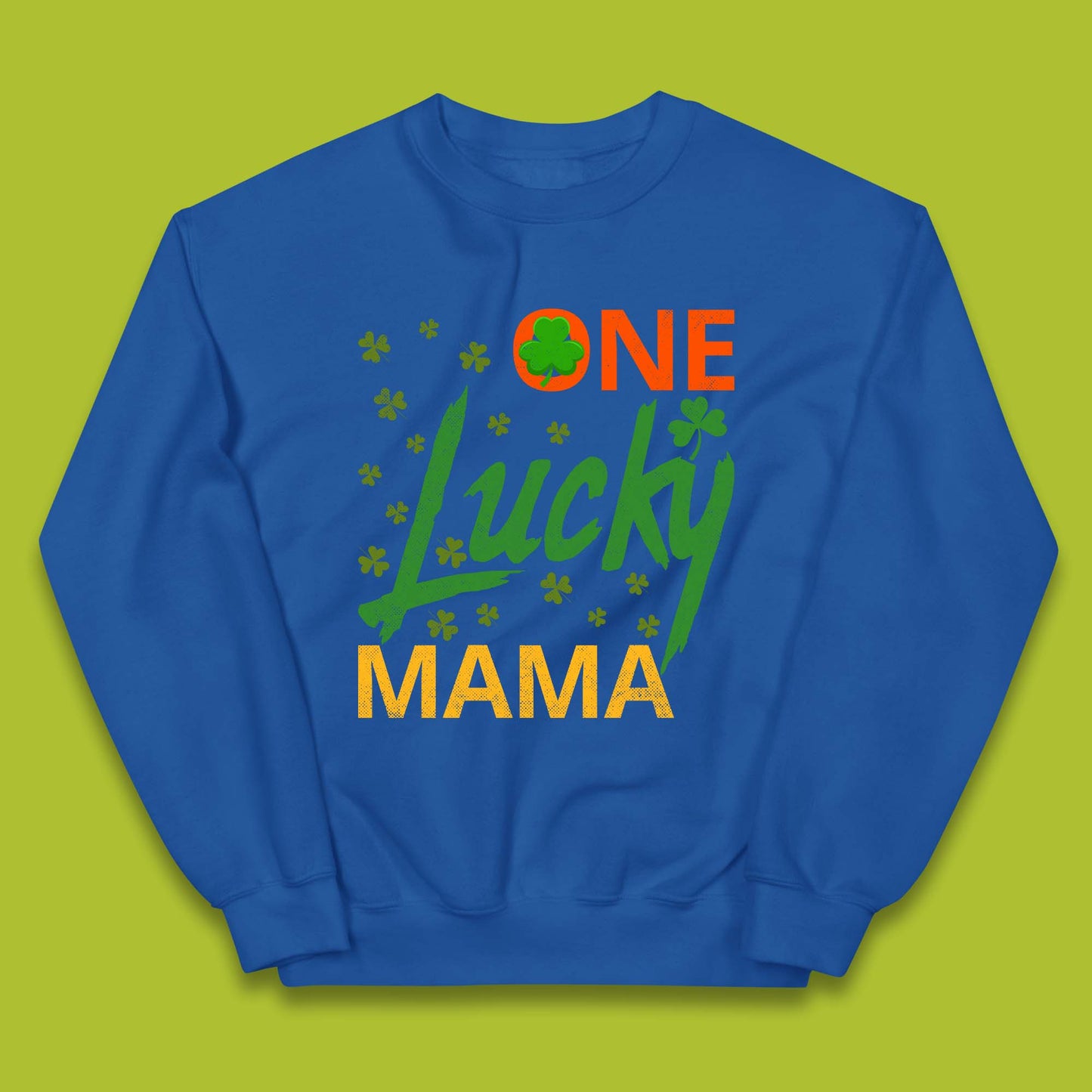 One Lucky Mama Patrick's Day Kids Jumper