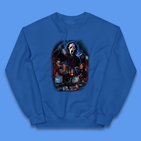 The Scream Movie Poster Ghostface Halloween Ghost Face Scream Horror Movie Character Kids Jumper