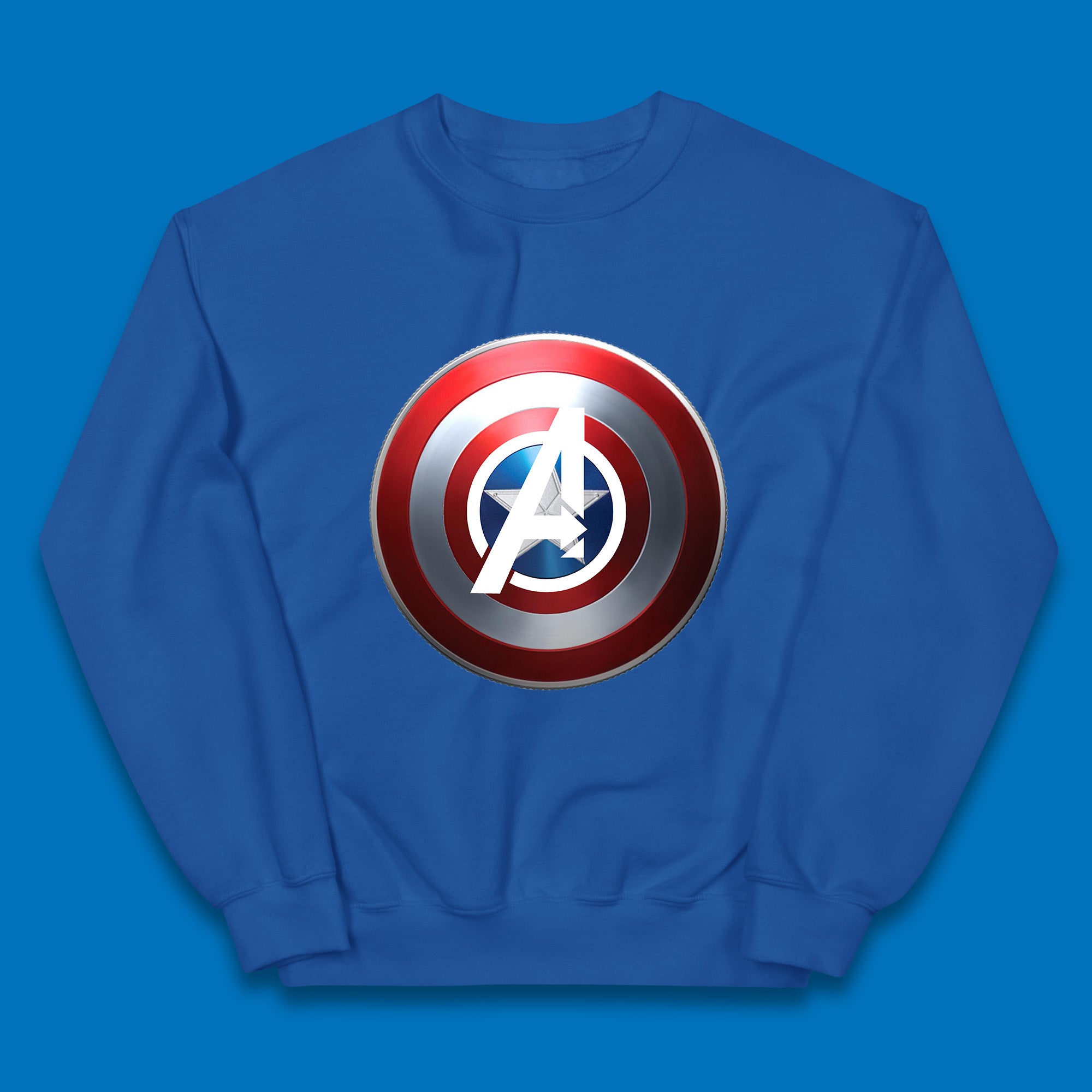 Captain America's Shield Marvel Avengers Captain America Cosplay The Captain Steven Rogers Kids Jumper