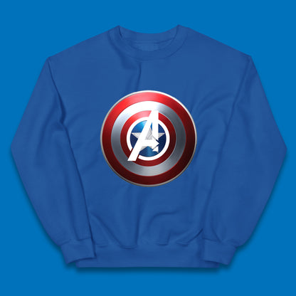 Captain America's Shield Marvel Avengers Captain America Cosplay The Captain Steven Rogers Kids Jumper