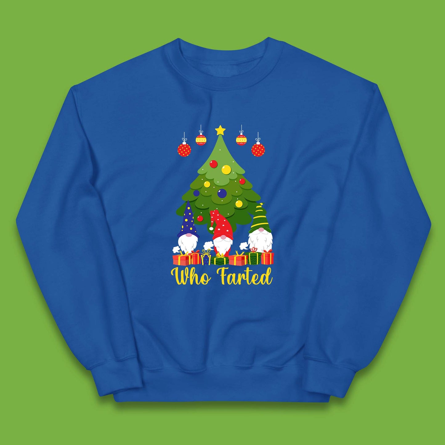 who farted christmas gnomes funny jumper