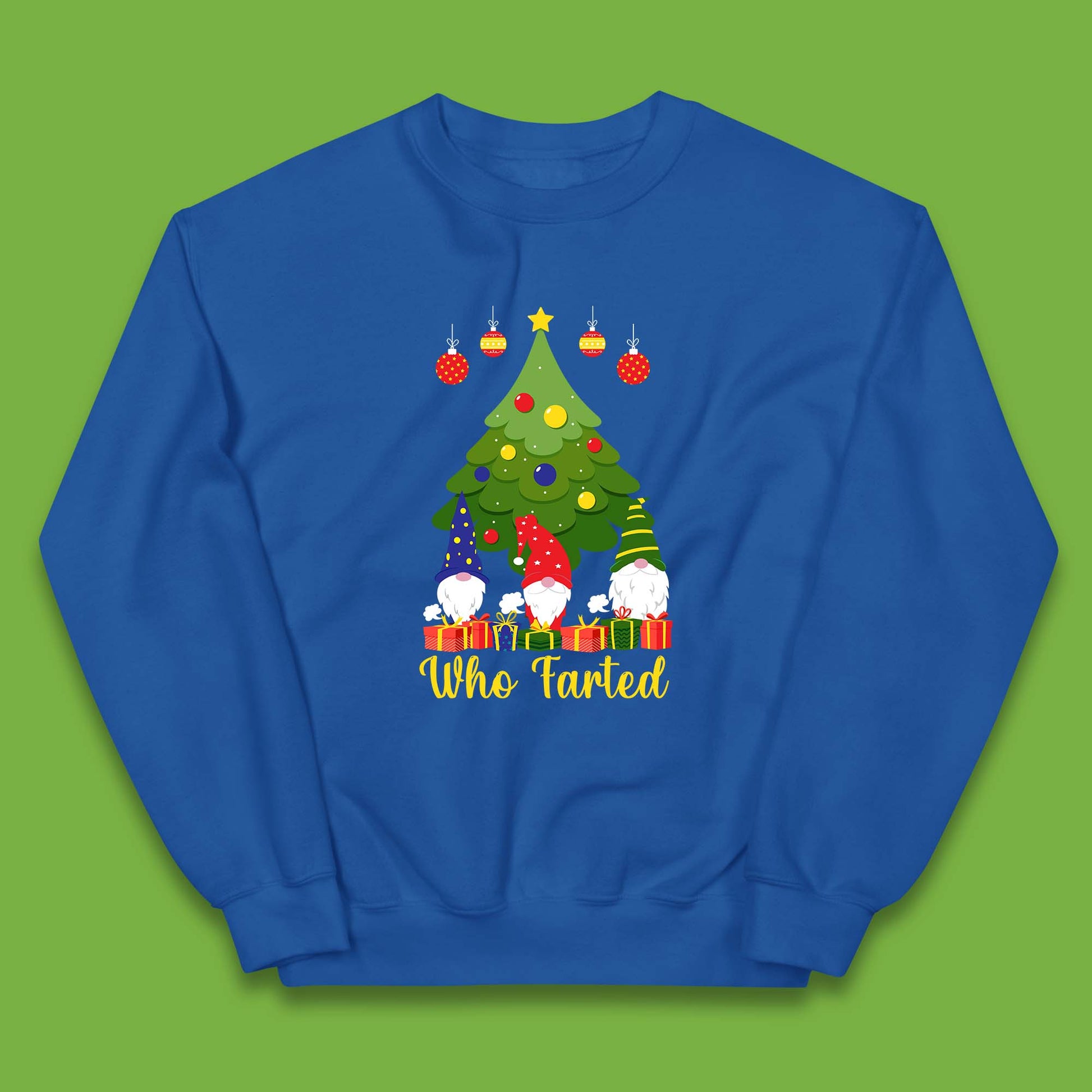who farted christmas gnomes funny jumper