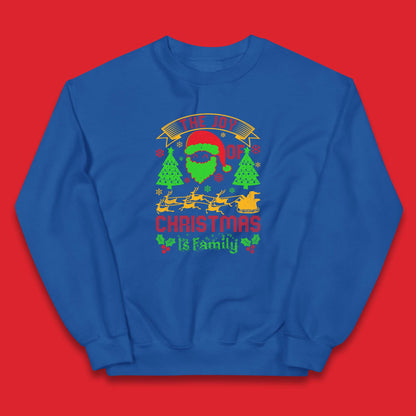 the joy of christmas is family jumper