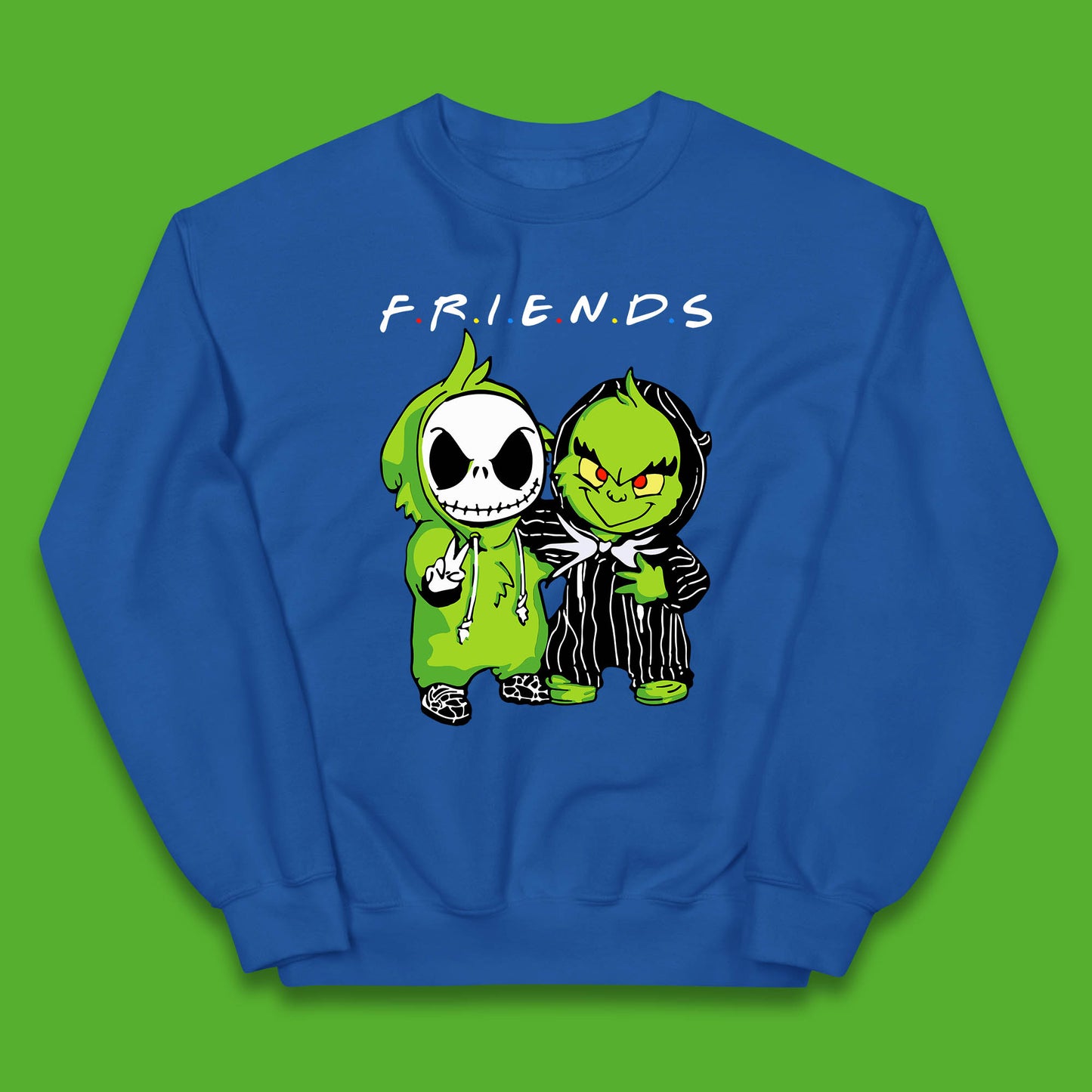 grinch and jack skellington jumper