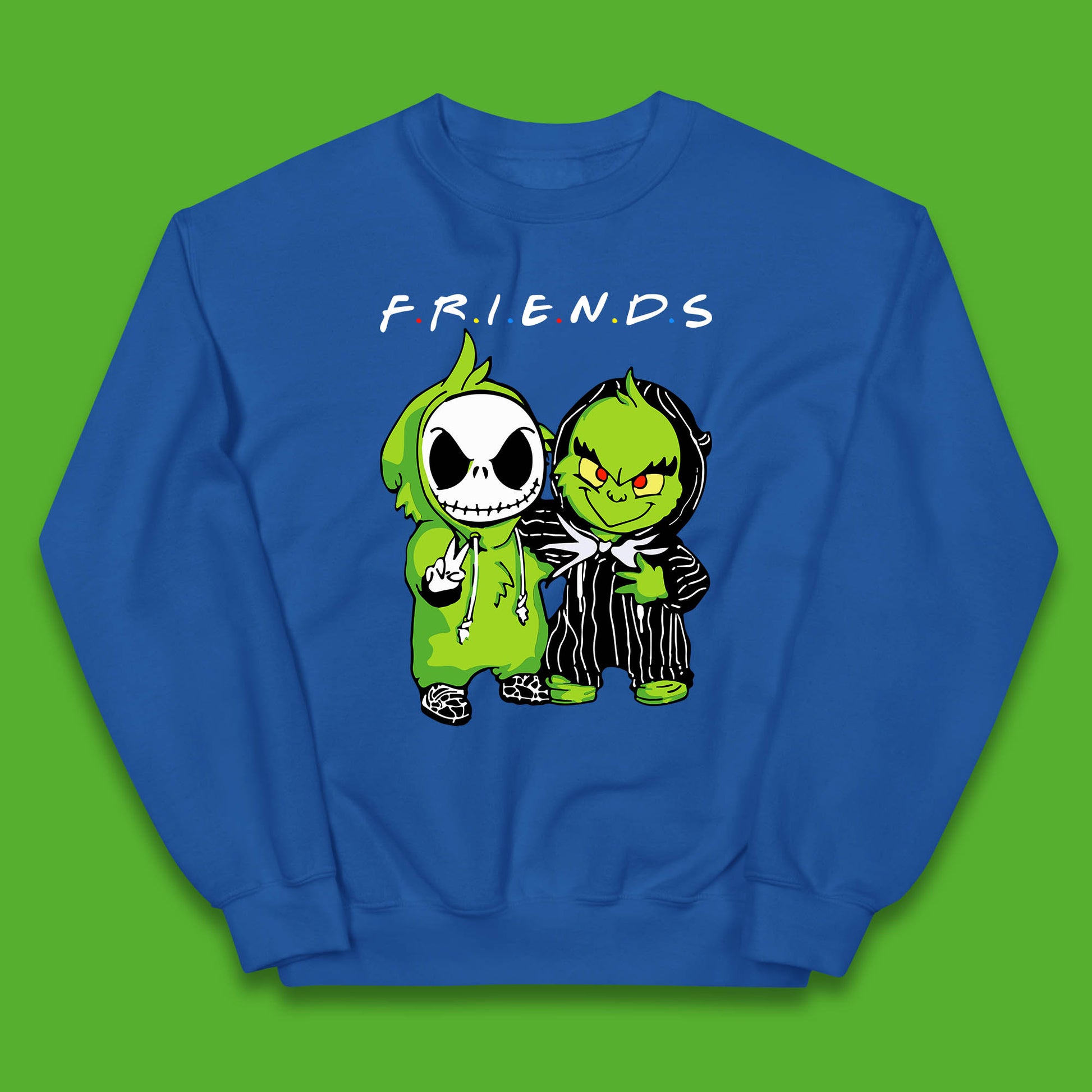 grinch and jack skellington jumper