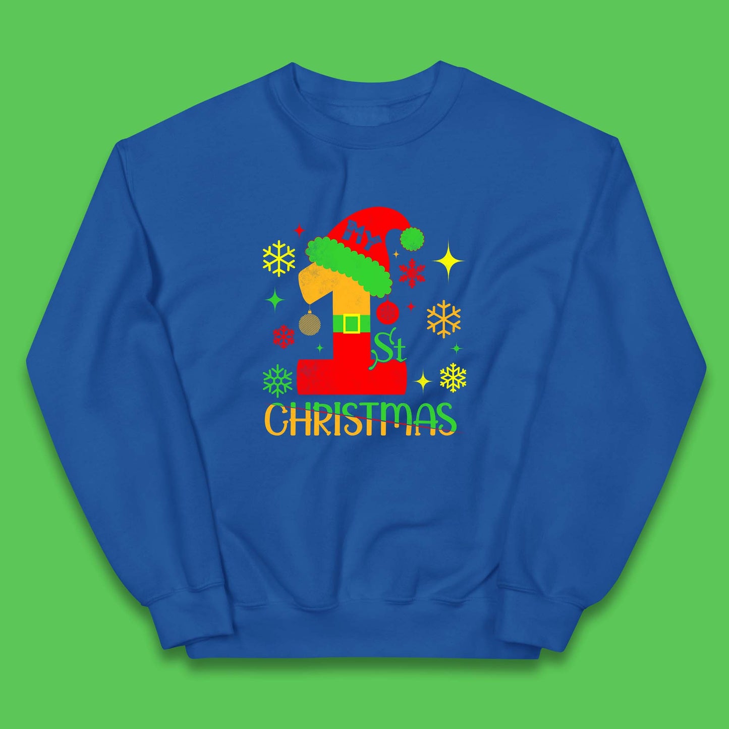 my 1st christmas santa claus costume jumper