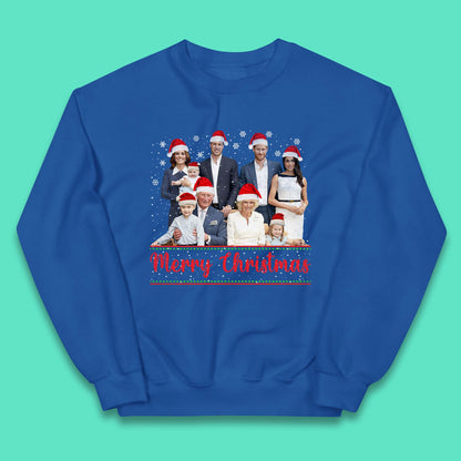 British Royal Family Succession Christmas Kids Jumper