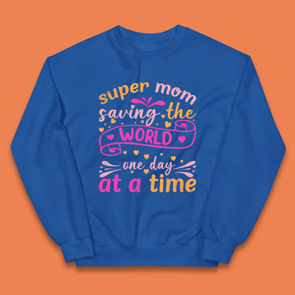 Super Mom Saving The World Kids Jumper