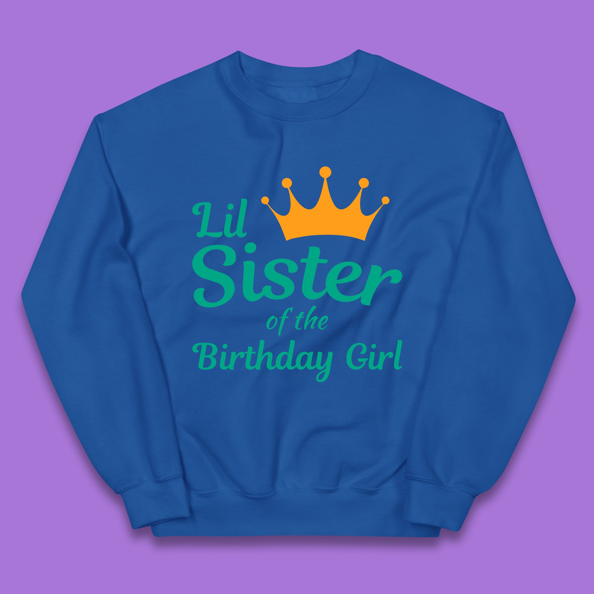 Lil Sister Of The Birthday Girl Kids Jumper