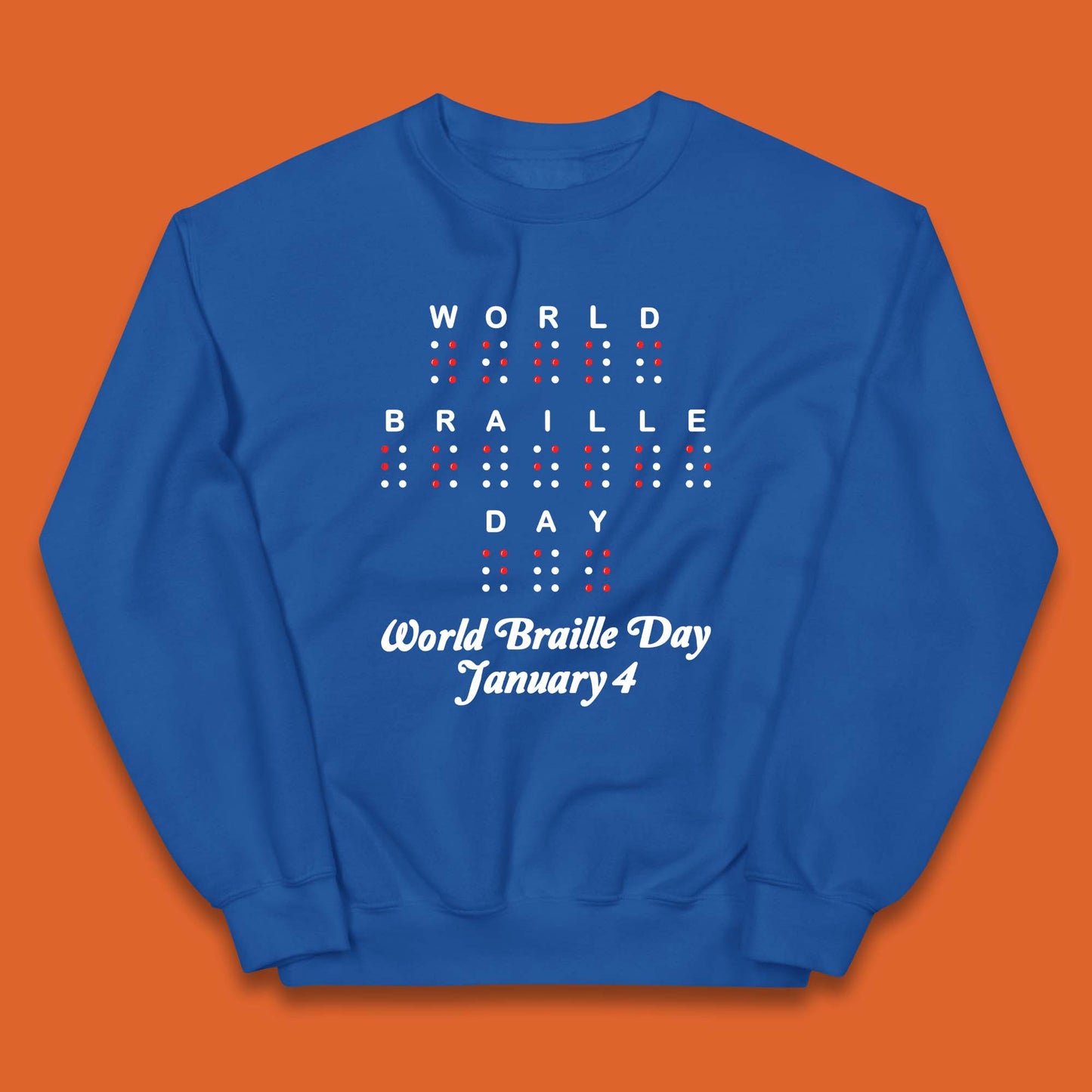 World Braille Day Kids Jumper