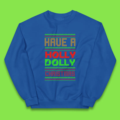 holly dolly christmas jumper