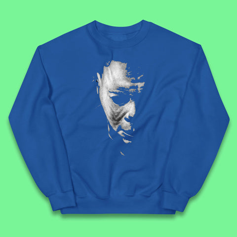Michael Myers Face Halloween Horror Movie Character Kids Jumper