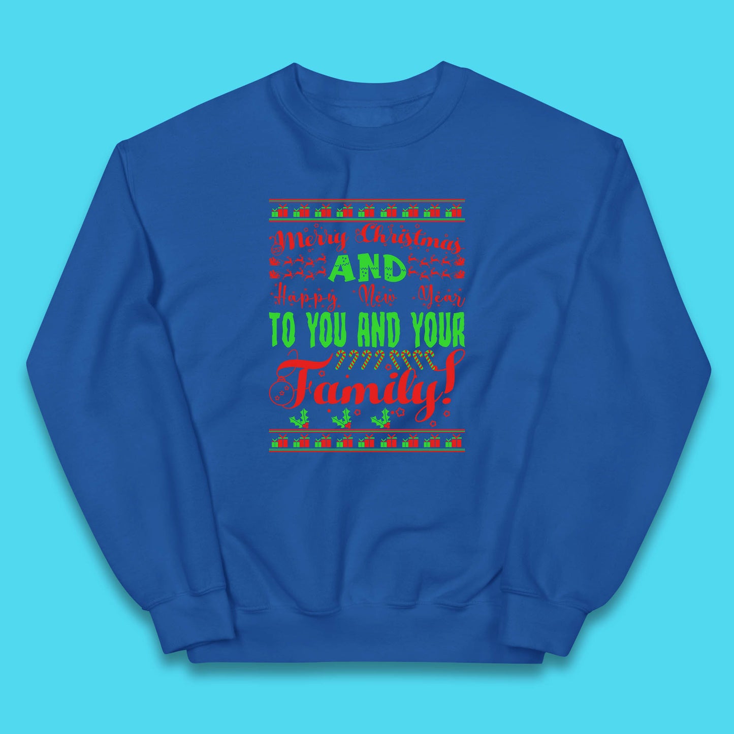 merry christmas family jumper
