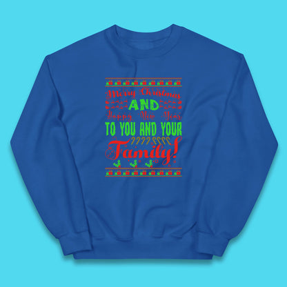 merry christmas family jumper