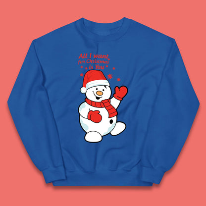 Snowman Christmas Kids Jumper