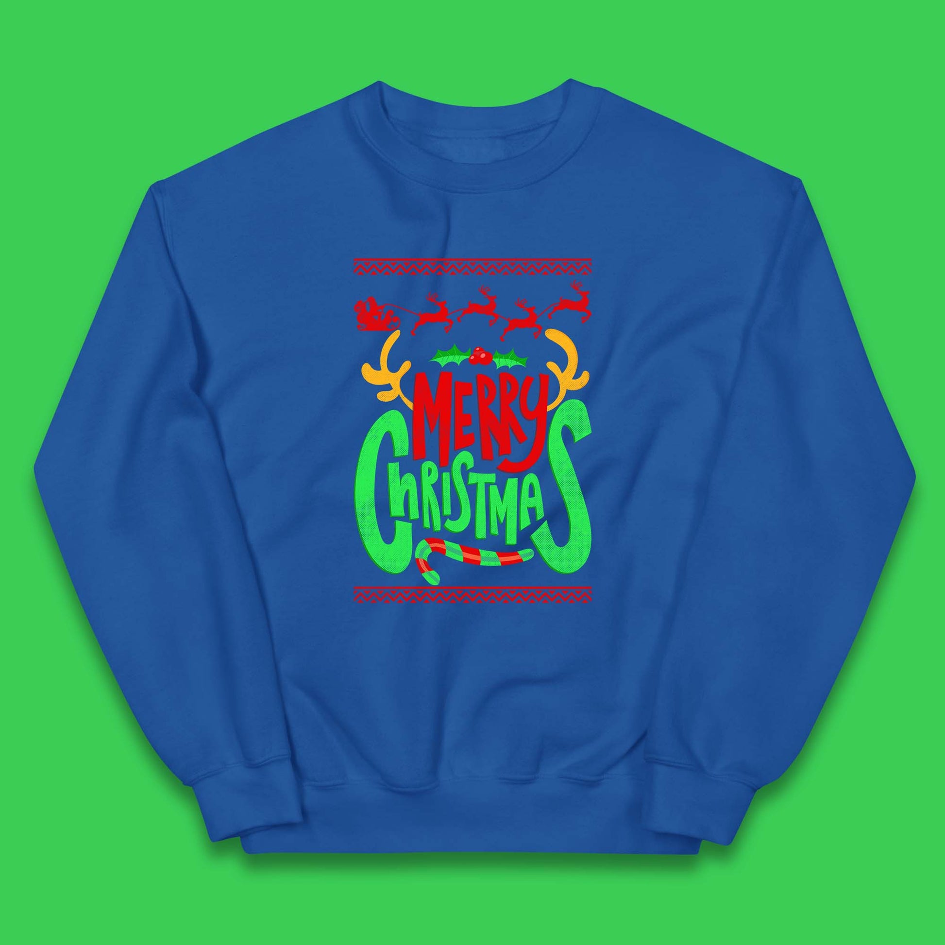 christmas reindeer antlers jumper