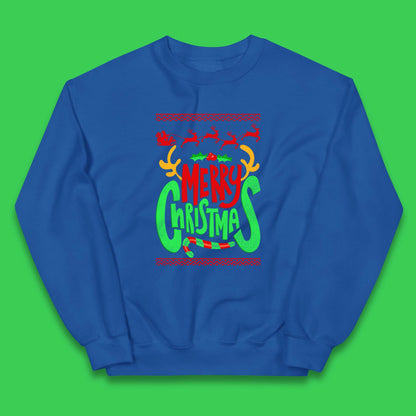 christmas reindeer antlers jumper