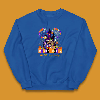 Personalised Disneyworld Halloween Family Disneyland Castle Mickey And Friends Disney Trip Kids Jumper