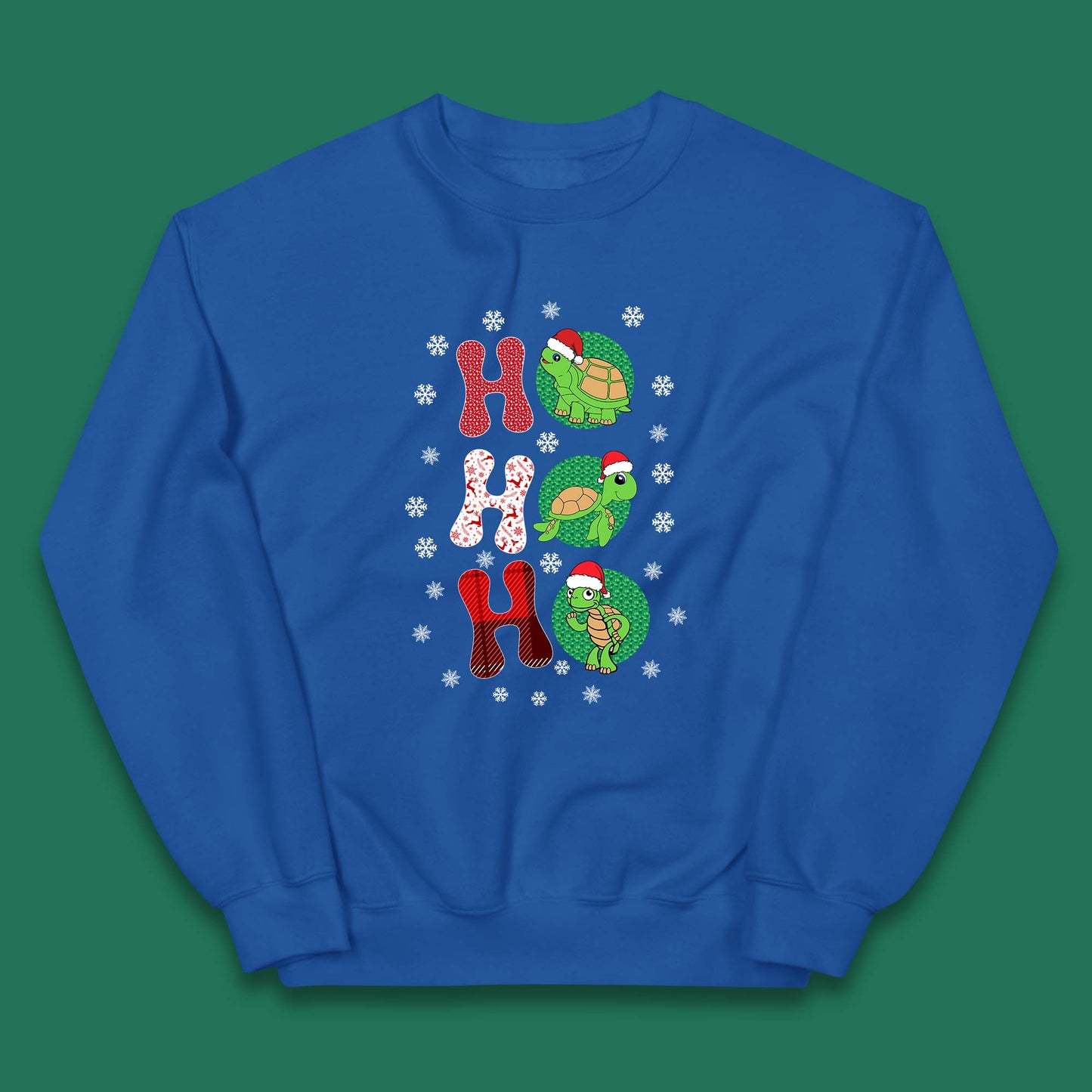turtles santa kids jumper