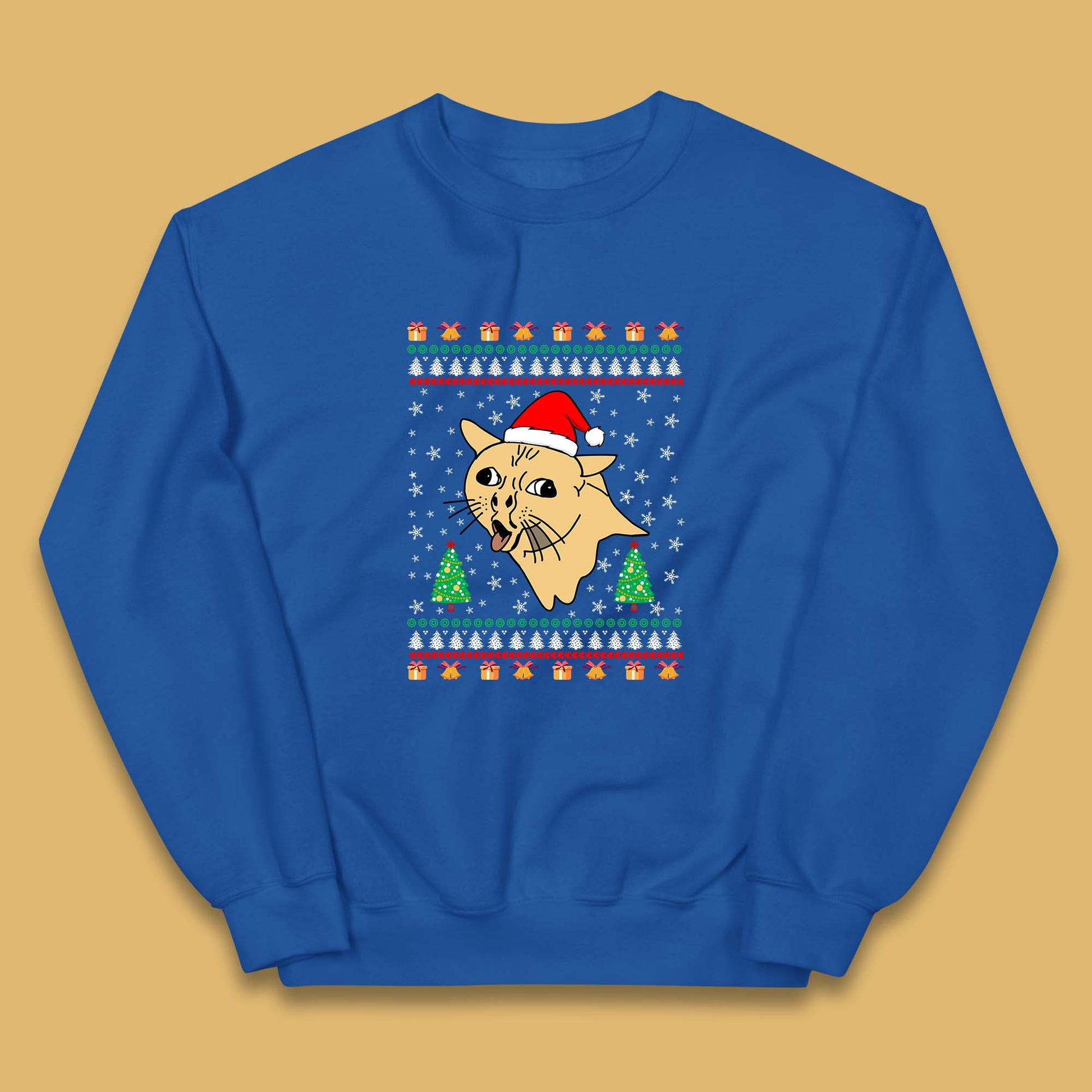 coughing cat christmas jumper