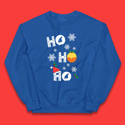 ho ho ho christmas santa hat jumper