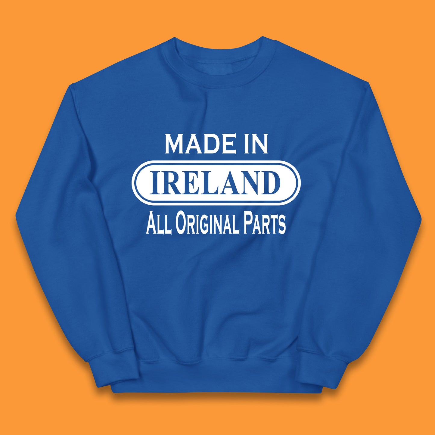Made In Ireland All Original Parts Vintage Retro Birthday Country In Europe Gift Kids Jumper