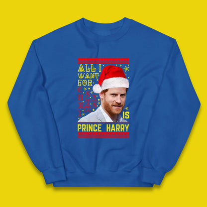 Prince Harry Christmas Kids Jumper