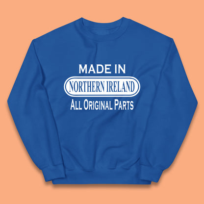 Made in Northern Ireland All Original Parts Kids Jumper