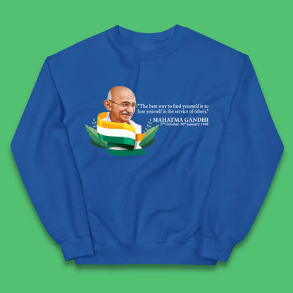 Mahatma Gandhi Quotes Kids Jumper