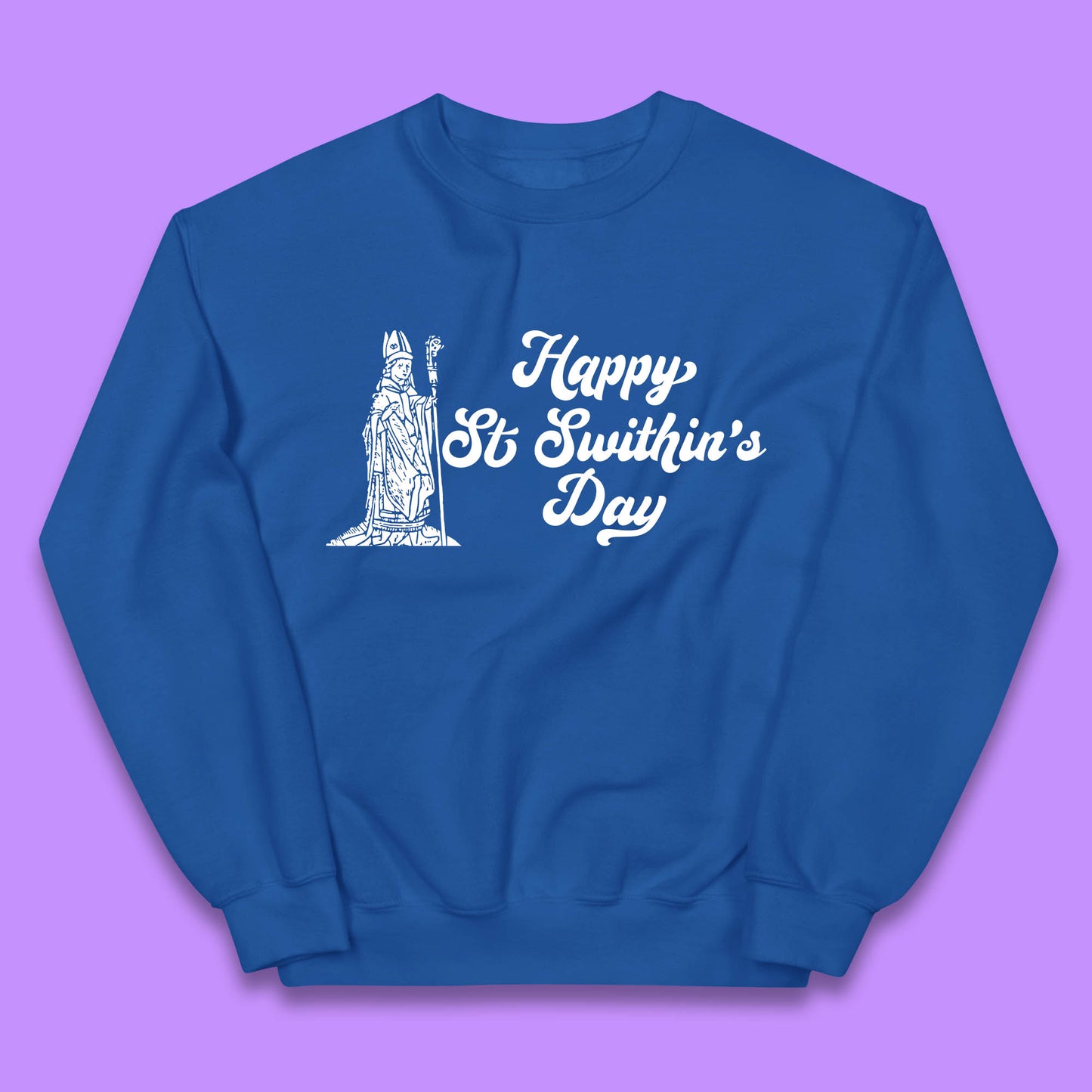 Happy St. Swithin's Day Swithun Weather Folklore Saint Swithun's Day Kids Jumper