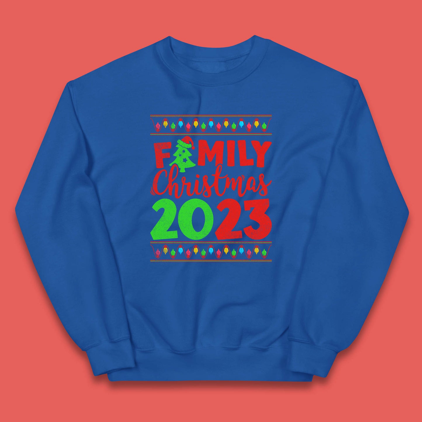 Family Christmas 2023 Merry Christmas Squad Xmas Matching Costume Kids Jumper