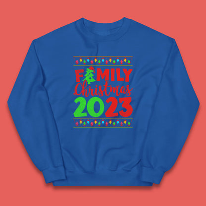 Family Christmas 2023 Merry Christmas Squad Xmas Matching Costume Kids Jumper
