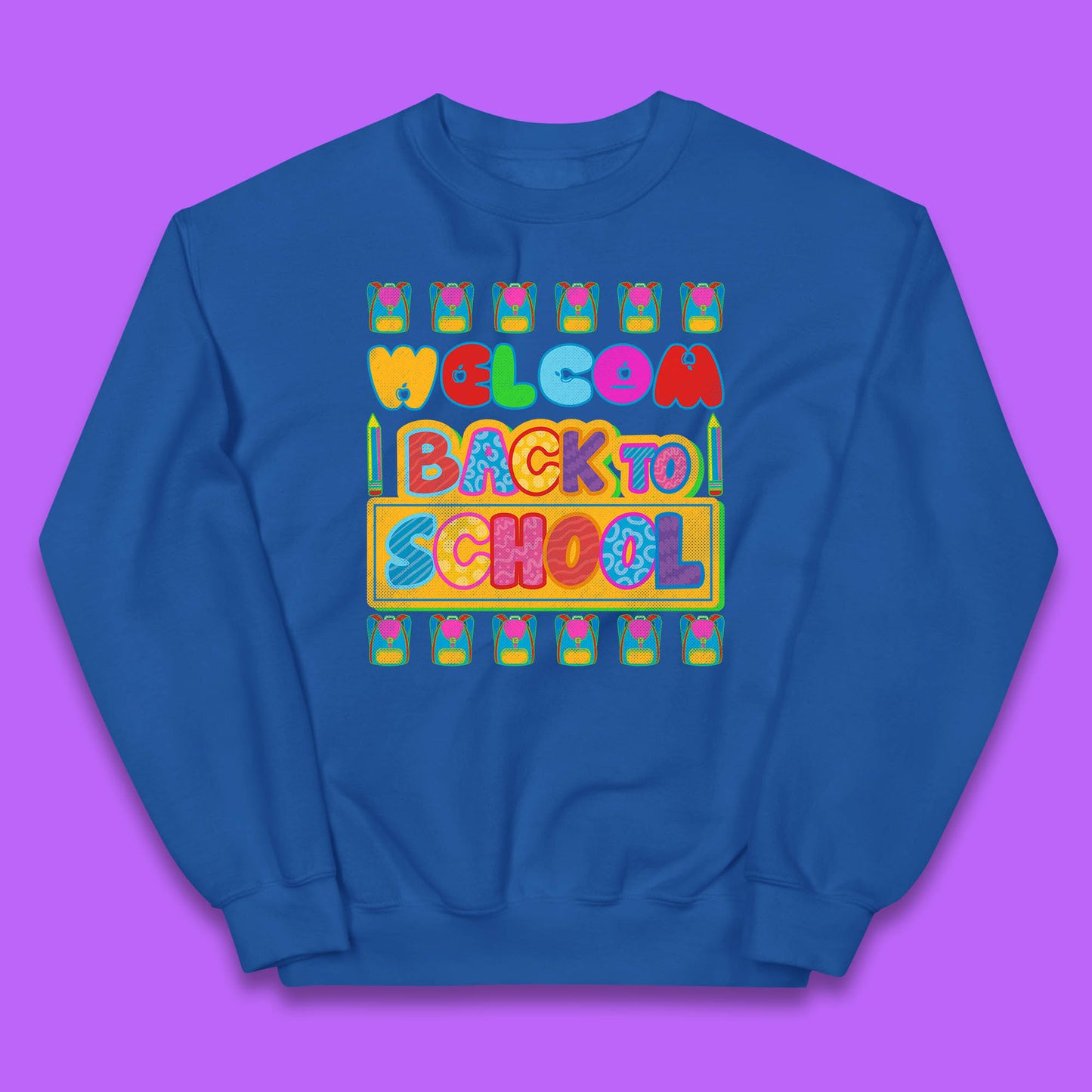 Return to School End of Vocation School Welcome Day Welcome Back To School Kids Jumper