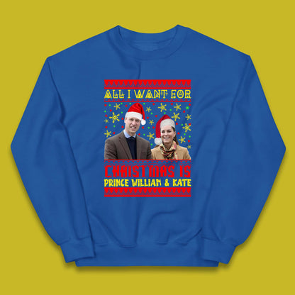 Prince William & Kate Christmas Kids Jumper