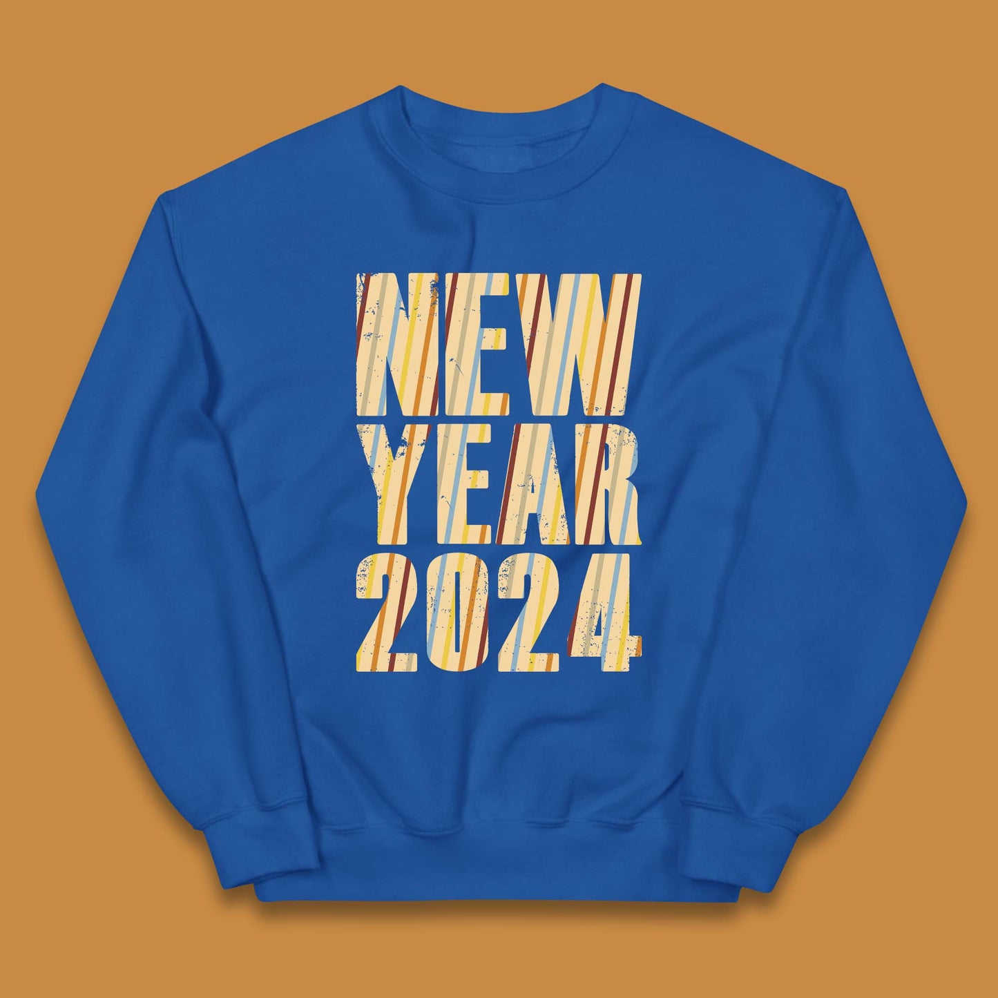 Retro Style New Year 2024 Kids Jumper