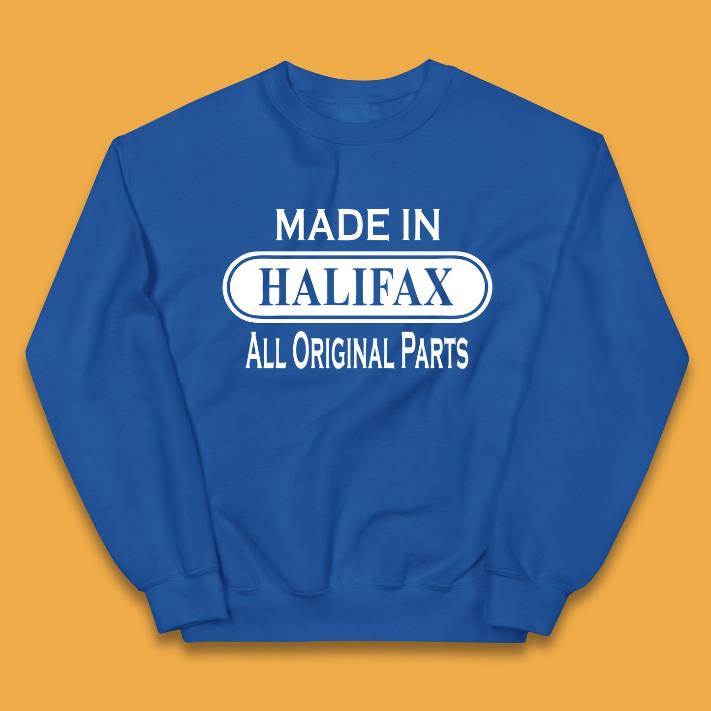 Made In Halifax All Original Parts Vintage Retro Birthday Town in  West Yorkshire, England Gift Kids Jumper