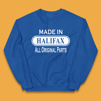 Made In Halifax All Original Parts Vintage Retro Birthday Town in  West Yorkshire, England Gift Kids Jumper