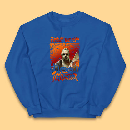 Friday The 13th Happy Halloween Jason Voorhees Halloween Horror Movie Character Kids Jumper