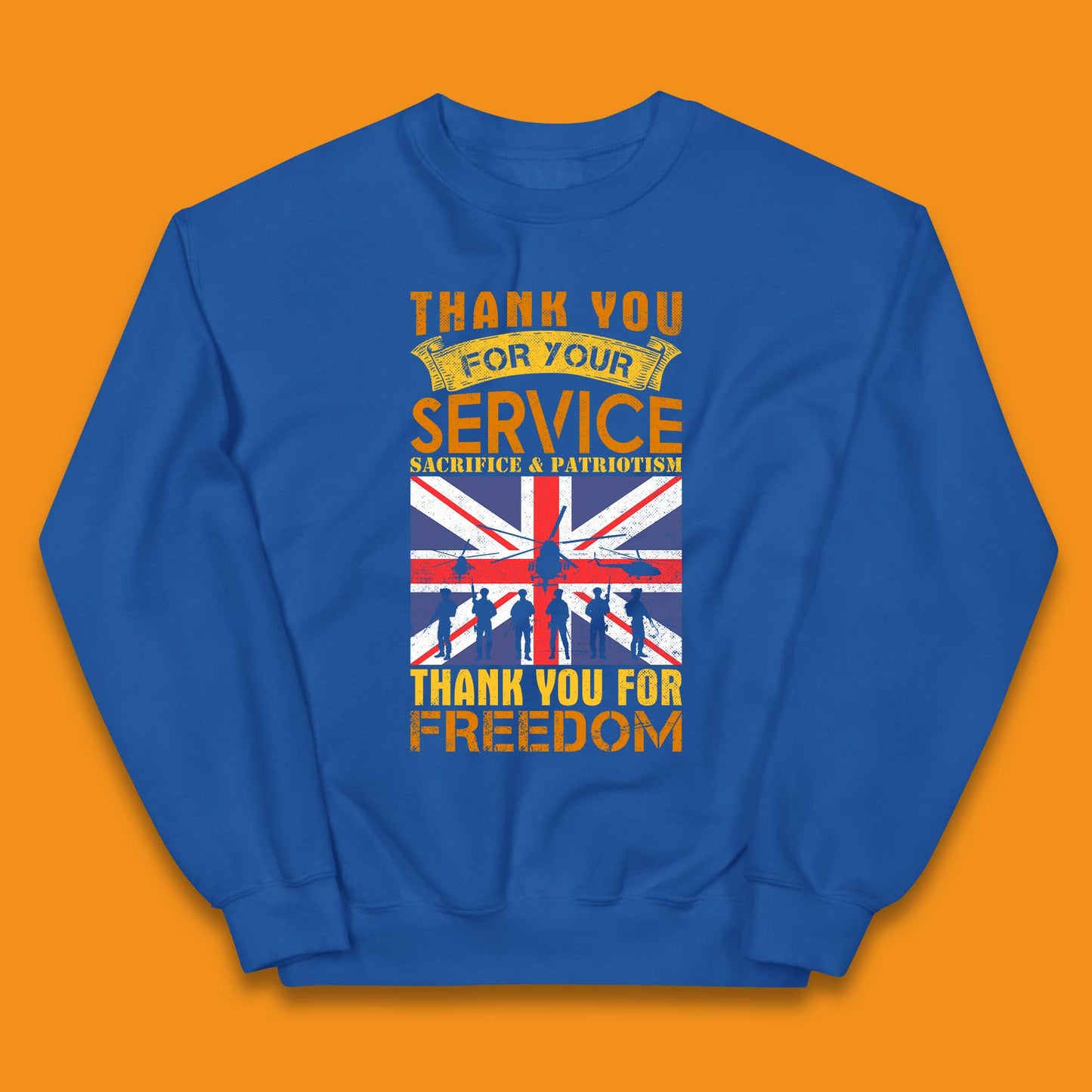 Thank You For Your Service Kids Jumper