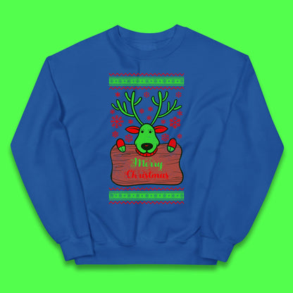 merry christmas reindeer jumper