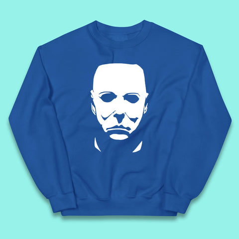 Michael Myers Face Mask Halloween Michael Myers Horror Movie Character Kids Jumper