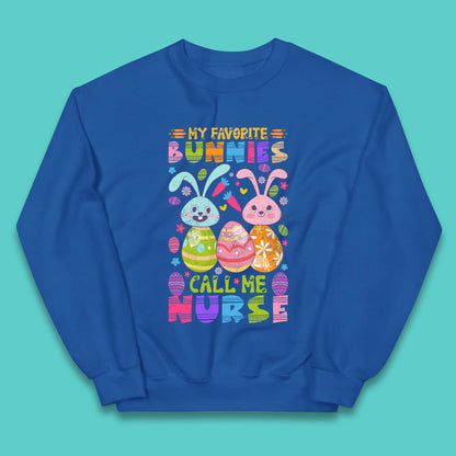My Favorite Bunnies Call Me Nurse Kids Jumper