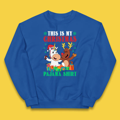 christmas unicorn reindeer jumper